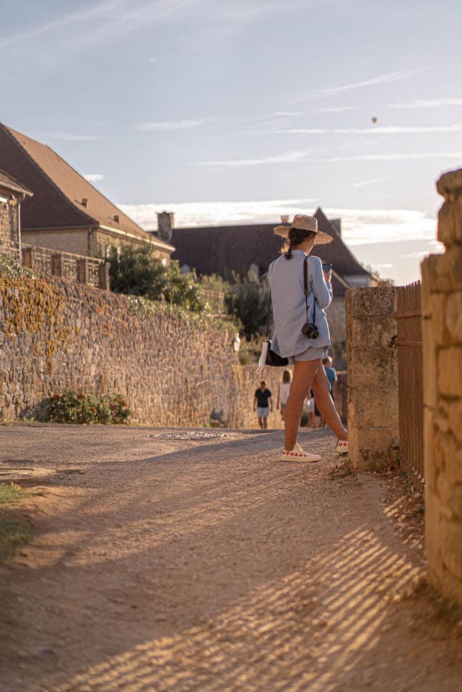 Vue panoramique de Domme, l'un des plus beaux village de France, Dordogne Incontournable