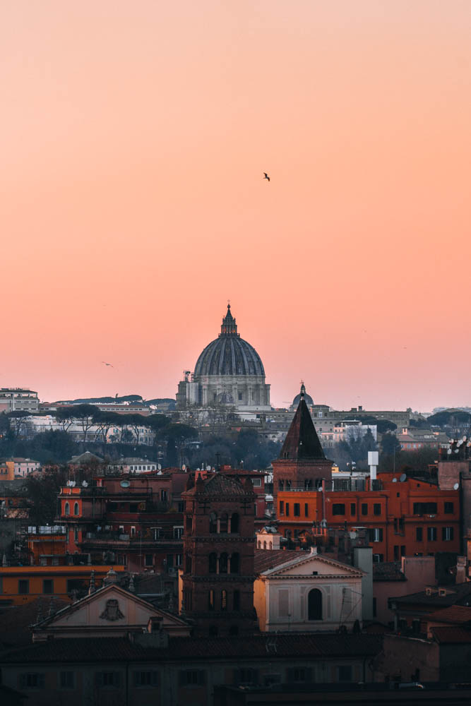 Giardino degli Aranci coucher de soleil, vue panoramique, un week-end de 4 jours à Rome